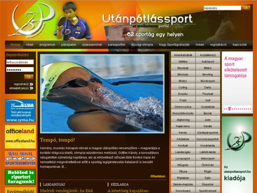 www.utanpotlassport.hu – 62 sportág egy helyen
