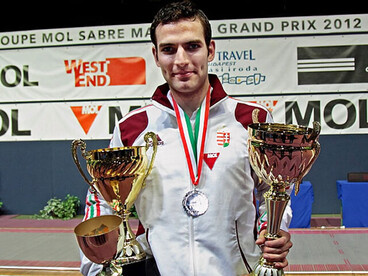 Szilágyi Áron második a Gerevich-Kovács-Kárpáti férfi kard Grand Prix-n
