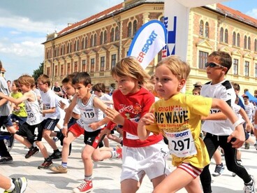 Finishben a Keszthelyi Kilométerek futóverseny előnevezése