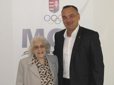 A MOB-ban járt Balázs Erzsébet, olimpiai ezüstérmes tornász