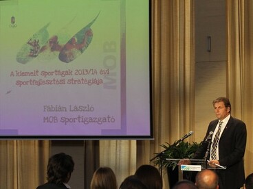 Az olimpiai sportágfejlesztésről tartott előadást Fábián László