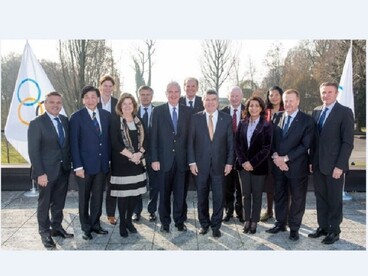 Bach elnökletének első végrehajtó bizottsági ülése Lausanne-ban