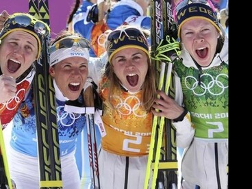 Szocsi 2014: Kalle hatalmas hajrája svéd aranyat ért a női 4x5 km-en