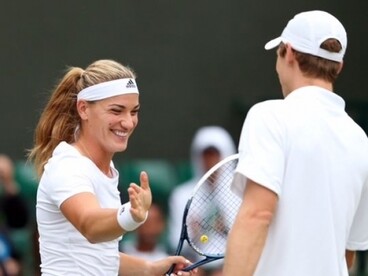 Wimbledon 2014: győzelem vegyespárosban három szettben
