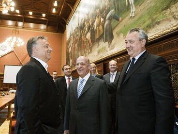 Orbán Viktor fogadta a FINA vezetőit
