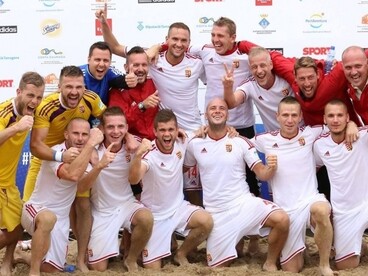 Csoportgyőztes és indulhat a bakui Európa Játékokon a magyar strandlabdarúgó-válogatott