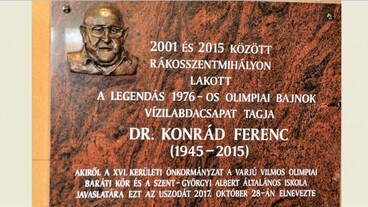 Uszodát neveztek el Konrád Ferencről a Kertvárosban