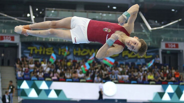 Kvótaszerzés az ifi olimpiára szertornában, Balázs Krisztián bronzérmes összetettben