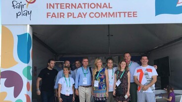 Népszerű a Nemzetközi Fair Play Bizottság sátra Buenos Airesben