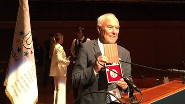 Primo Nebiolo-díjat kapott dr. Kamuti Jenő a FISU-tól