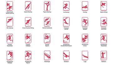 Lerántották a leplet a pekingi téli olimpiai sportok piktogramjairól