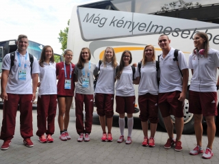 Az atléták csapata (Bácskay Zsófia hiányzik a képről)