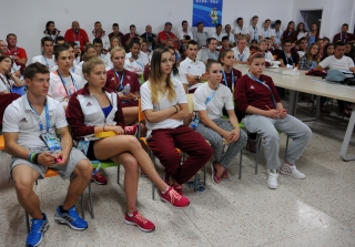 Nanjing 2014 - augusztus 27. - csapatgyűlés, pihenő nap
