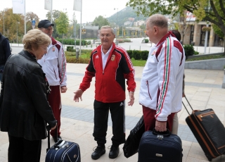 Szentmihályi Antal, Ihász Kálmán (középen), Gelei József