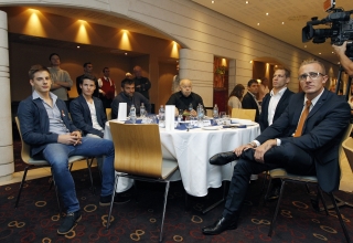 Esztergályos Patrik és Péni István (Nanjing bajnokai), Farkas Péter, Szegő András, Bácsi Péter, Dombi Rudolf
