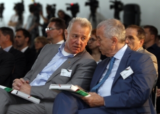 Schmitt Pál, a MOB tiszteletbeli elnöke és dr. Niklai Ákos