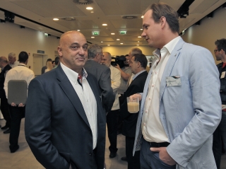 Dala Tamás egykori vízilabdázó és Kulcsár Krisztián vívó - ma a sportáguk és a szakma elitjéhez tartoznak