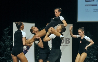 Baku 2015 az aerobik csoport bemutatója