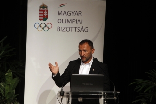 Kovács István olimpiai bajnok ökölvívó, az Olimpiai Védnöki Testület tagja