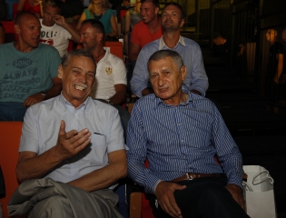 Kulcsár Győző olimpiai bajnok vívó, Dunai Antal olimpiai bajnok labdarúgó