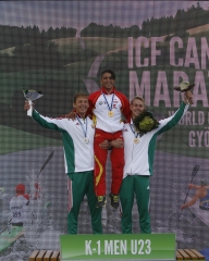 K1 U23: 1.Sanchez Cobos Alejandro (ESP) , 2.Máthé Krisztián, 3.Solti László