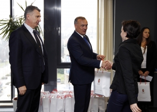 Nyári EYOF 2015 érmesek köszöntése a MOB Székházában