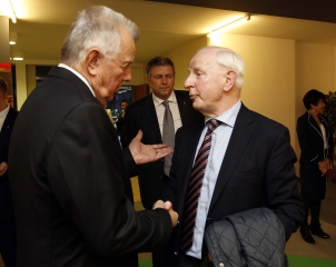 Schmitt Pál, Patrick Hickey, a háttérben Fábián László