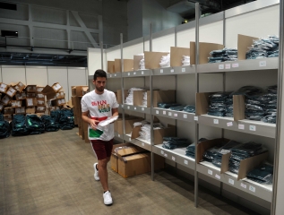 Rio 2016: olimpiai formaruhák átadása a SYMA csarnokban