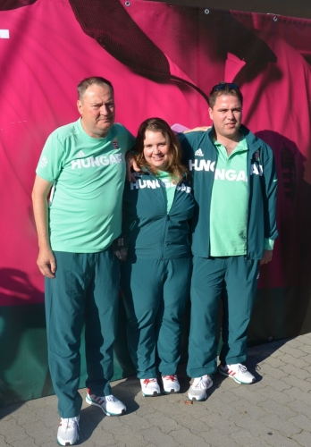 Pisztolyosok: Tesánszki Mihály (edző), Csonka Zsófia, Tátrai Miklós