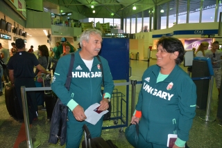 Dr. Mészáros János MOB-alelnök és dr. Lénárt Ágota sportpszichológus