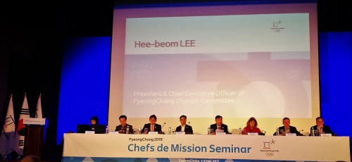 Pjongchang CDM Seminar Hee Beom Lee POCOG CEO 
