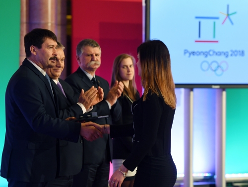 Az olimpikon rövidpályás gyorskorcsolyázók köszöntése a Parlamentben (03.08.)
