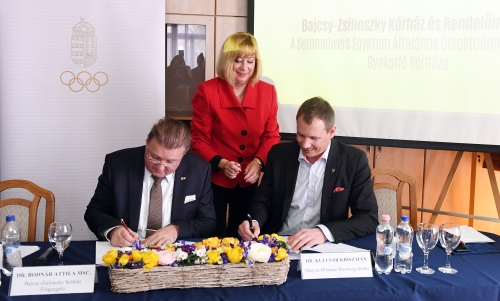 A Bajcsy Zsilinszky kórház és a MOB együttműködési megállapodása aláírása (2019.03.21.)