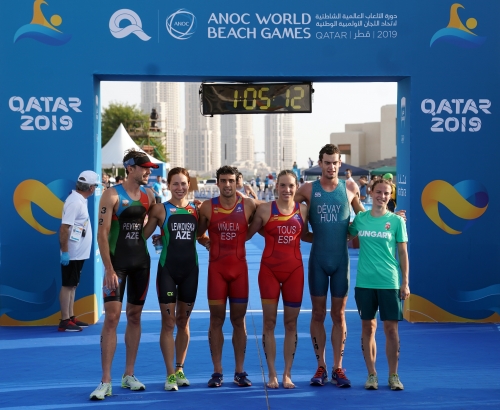 World Beach Games 2019, Aquatlon vegyes csapat (10.15.) Fotók: Szalmás Péter