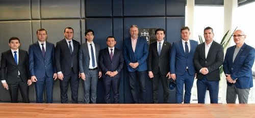 Az üzbég sportminiszter látogatása a MOB irodában (2022.09.16.)