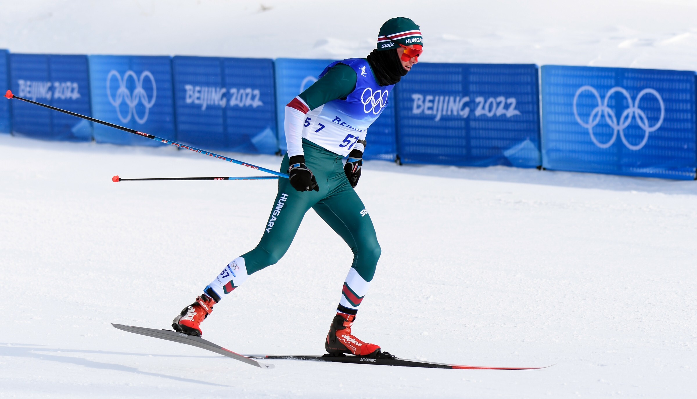 Kónya Ádám a 30km sífutás versenyén