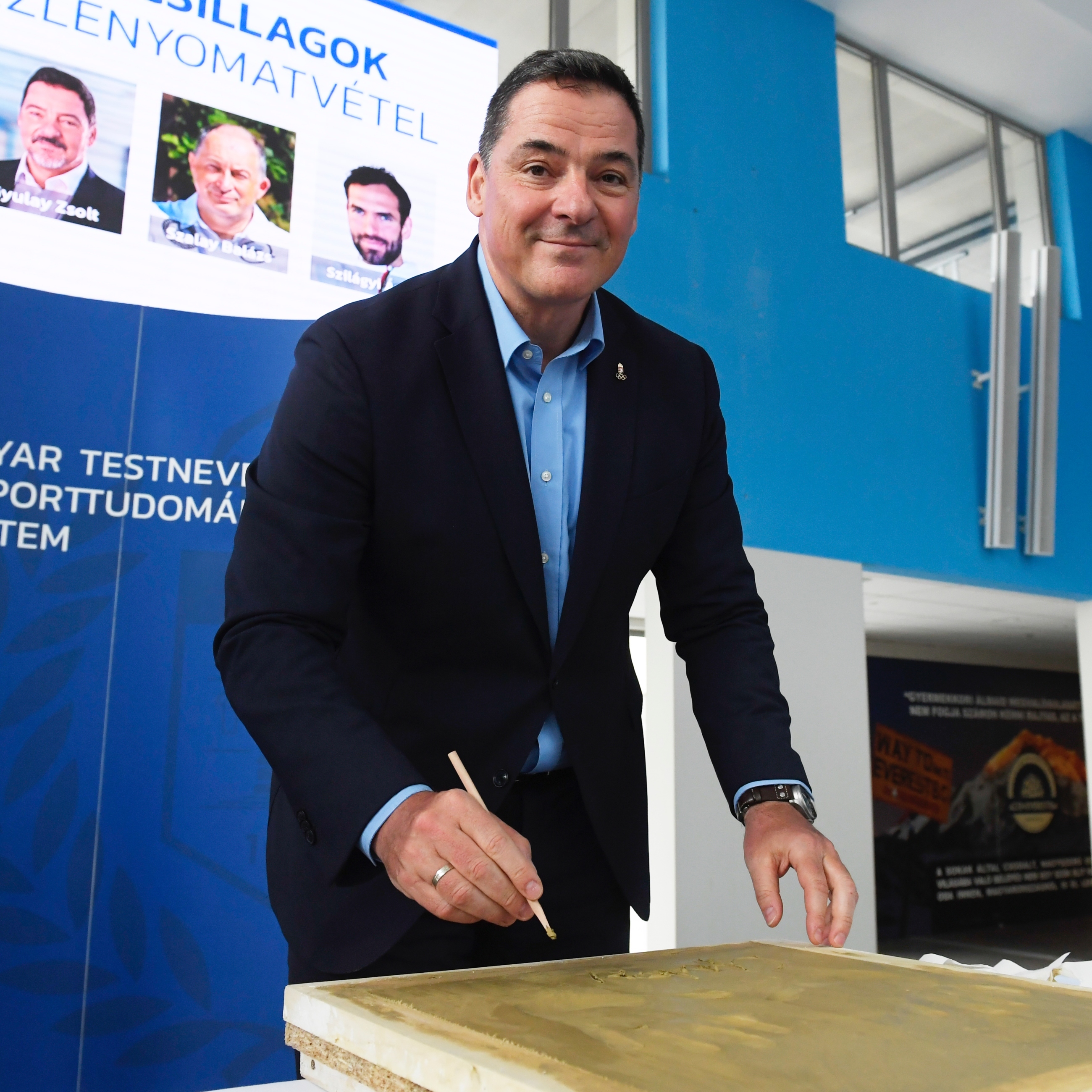 Sportcsillagok kéznyomata a TF-en