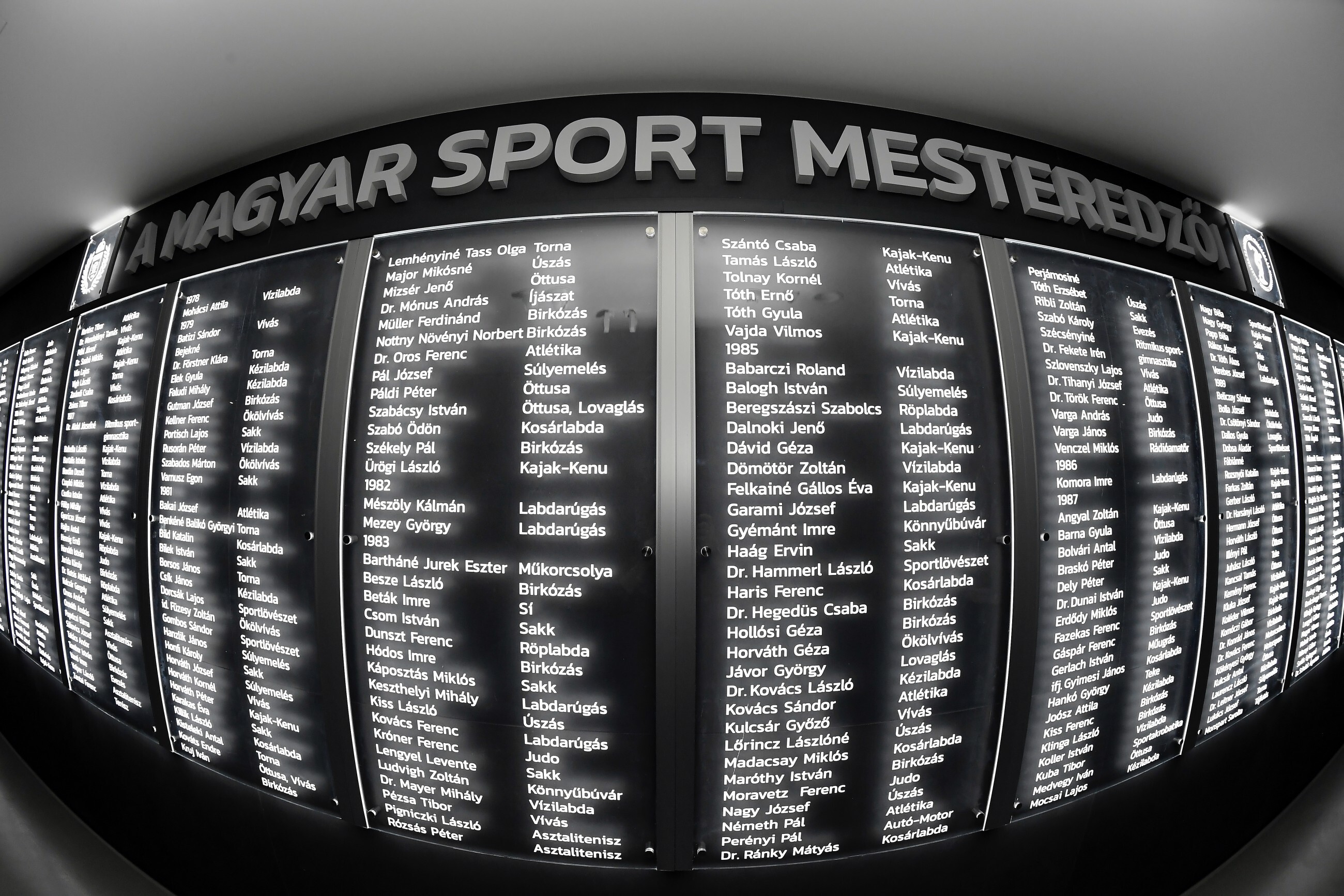 Magyar Sport Mesteredzői Falának felavatása (2024.12.08.)