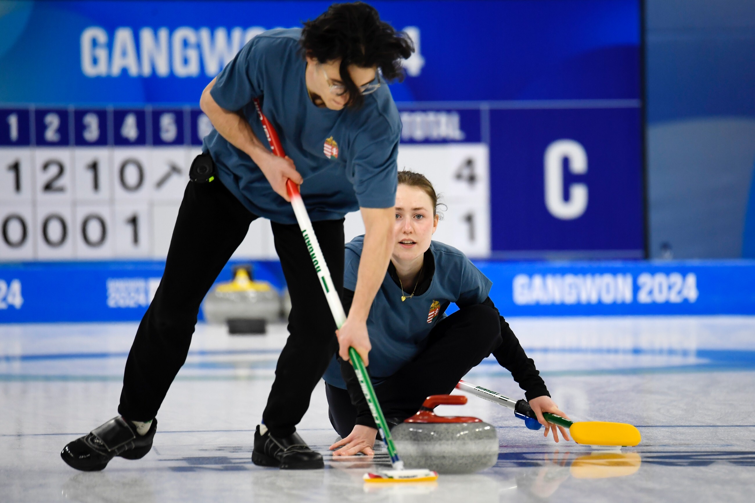 YOG2024 - Curling HUN - KOR (2024.01.29.)
