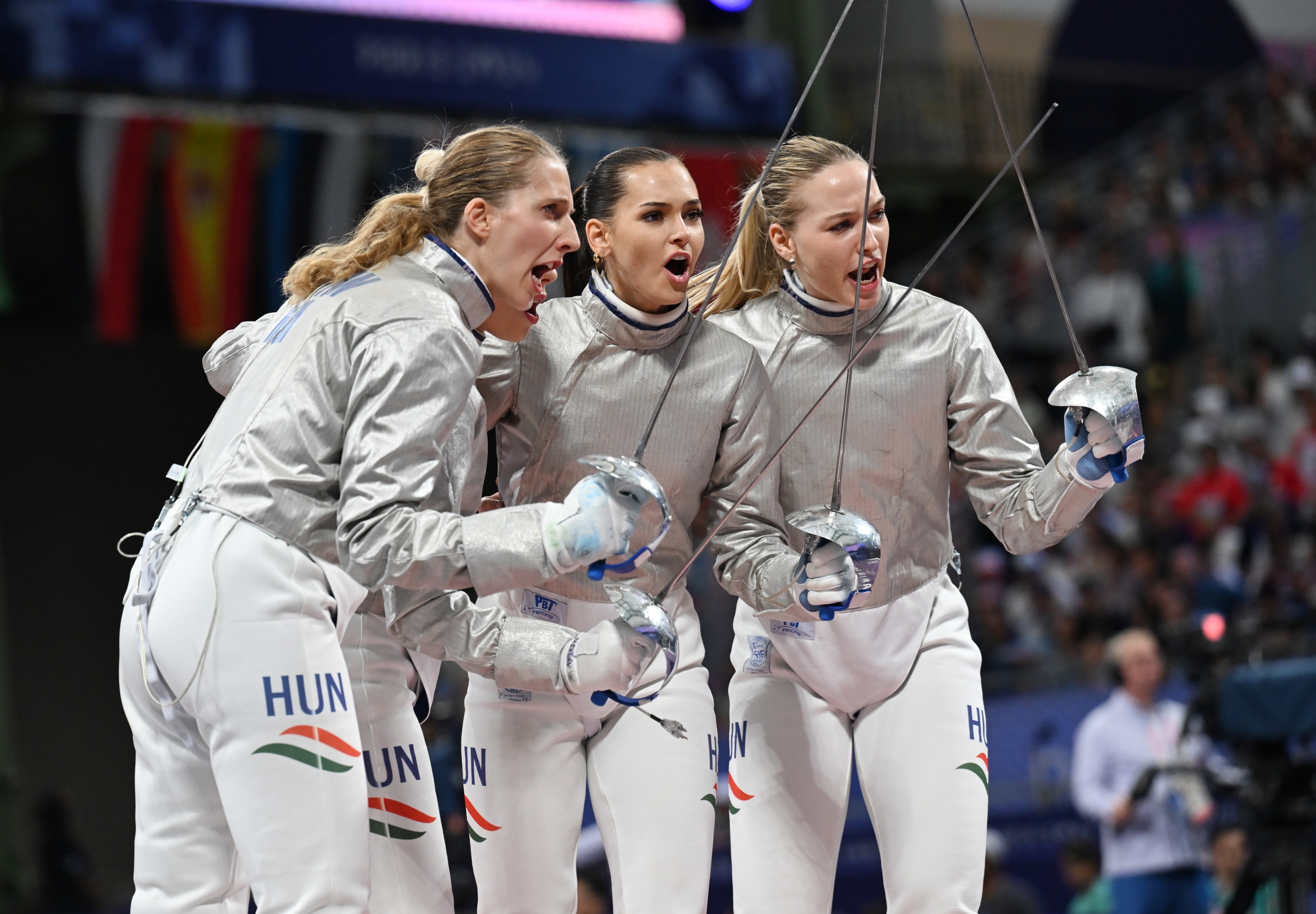 A női kardcsapat küzdelmei (2024.08.03.)