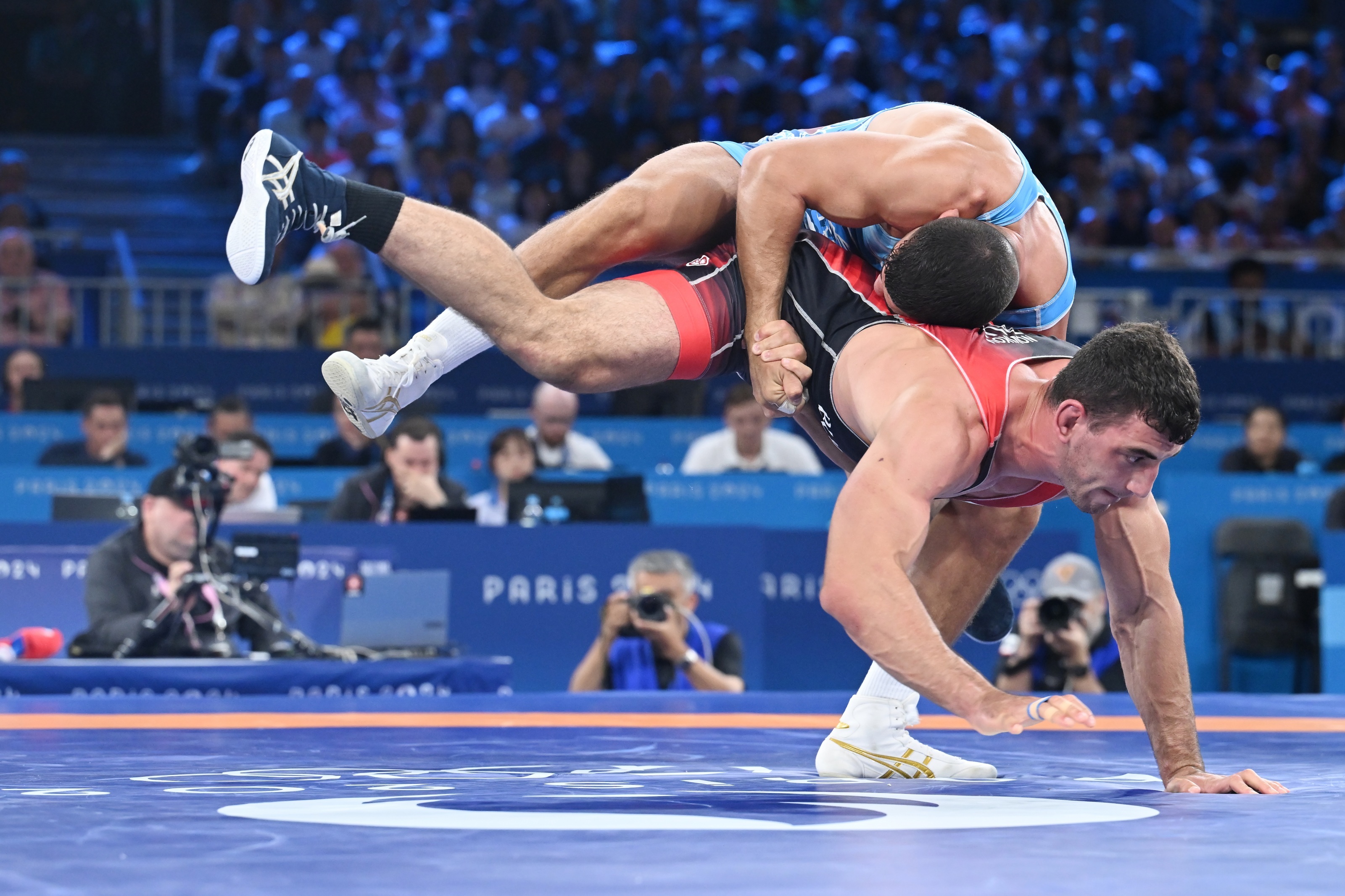 A birkózó Losonczi Dávid szerdai menetelése (2024.08.07.)