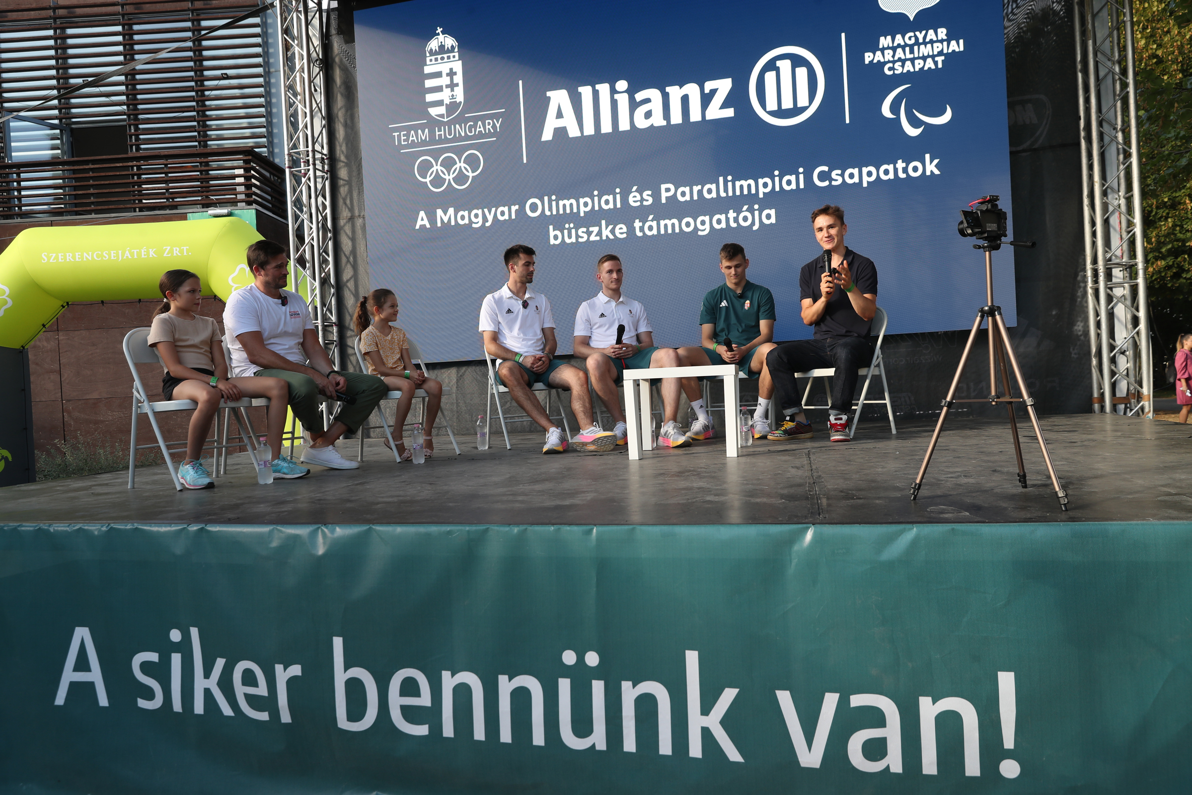 Allianz pódium-beszélgetés a Kopaszi Kertben (2024.08.07.)