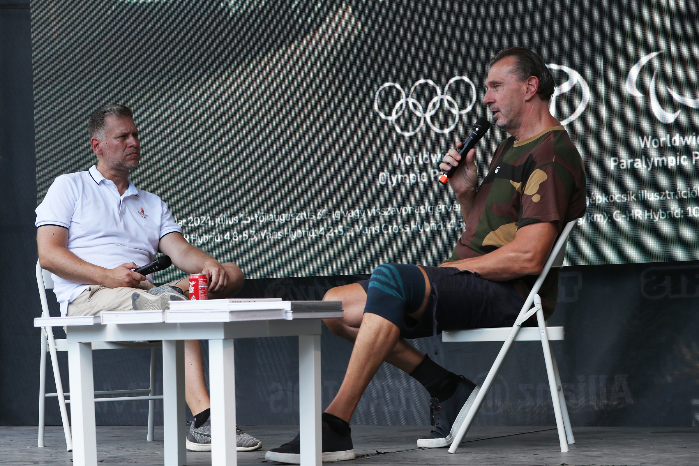 Mizsér Attila és Pulai Imre a Kopaszi Kertben (2024.08.10.)