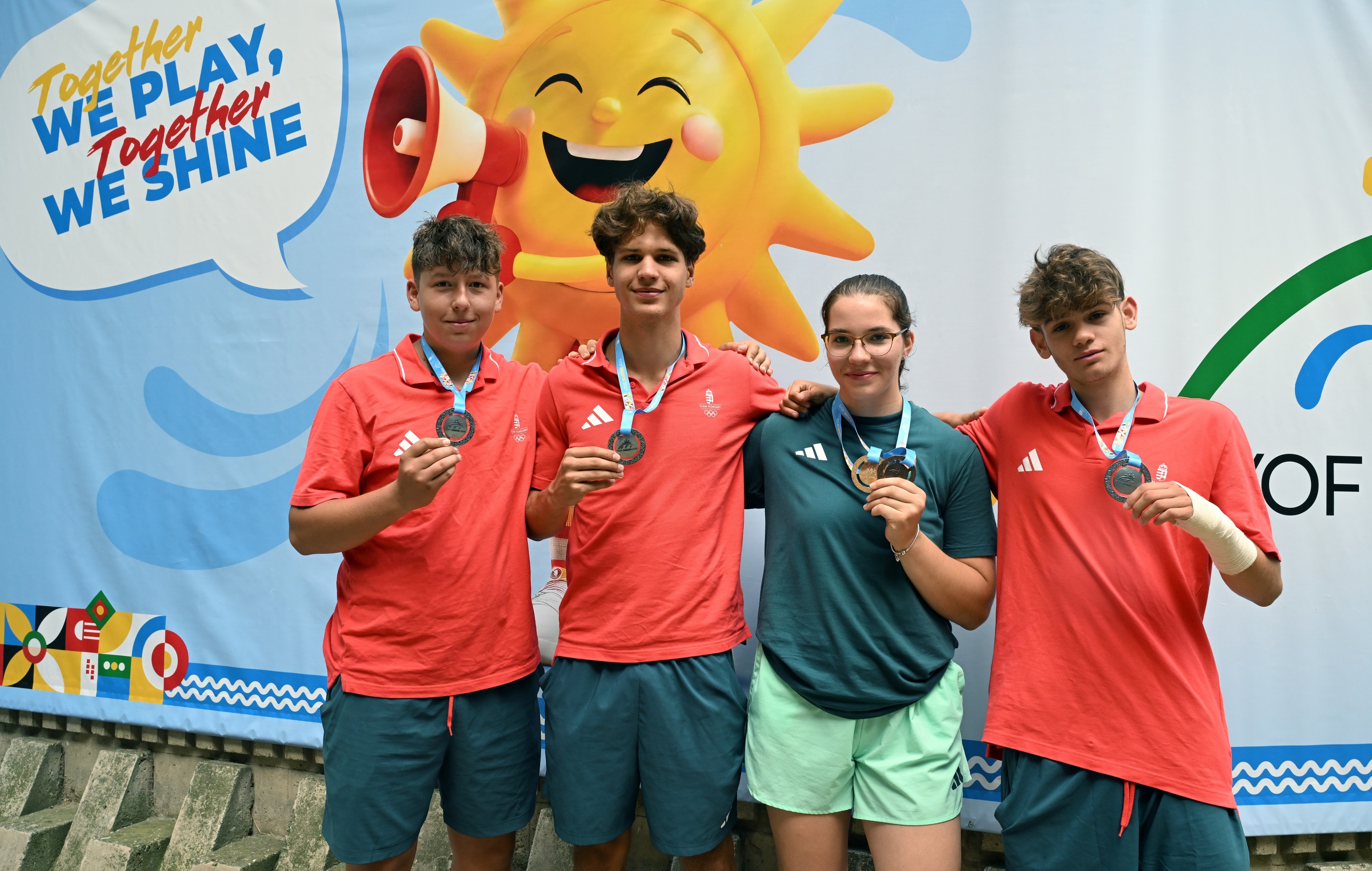 Az EYOF 7. napja (2025.07.28.): atlétika-csoportképek