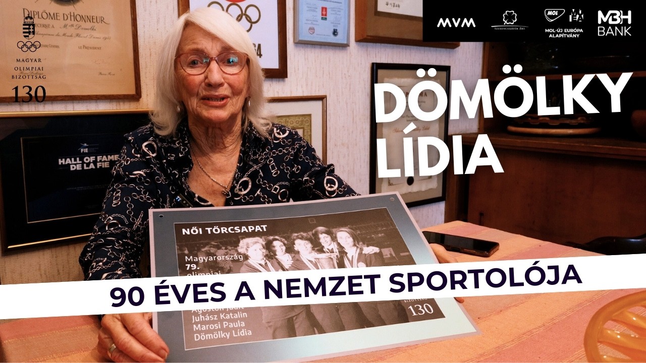 90 éves Dömölky Lídia, a Nemzet Sportolója