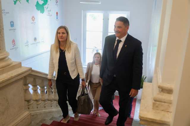Kirsty Coventry NOB-elnök látogatása a MOB-székházban (2026.06.12.)