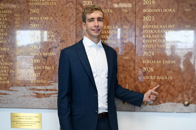 Adolf Balázs is felkerült az Örökös bajnokok falára (2026.10.15.)