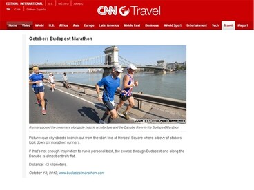 A Budapest Maratont ajánlja a CNN