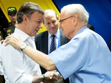 Juan Manuel Santos  miniszterelnök találkozott Ron Froehlichklel