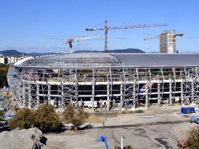 Rekordsebességgel épül az új FTC-stadion